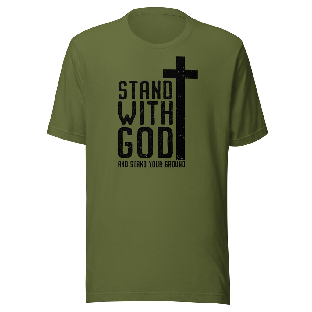 Stand With God - And Stand Your Ground (Veteran Shirt) - VeteranShirts